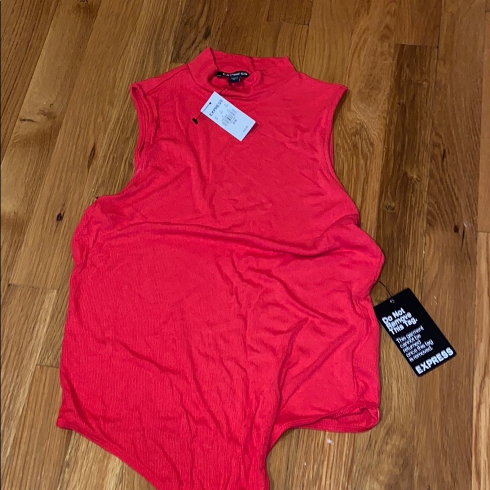 Express red bodysuit BNWT medium